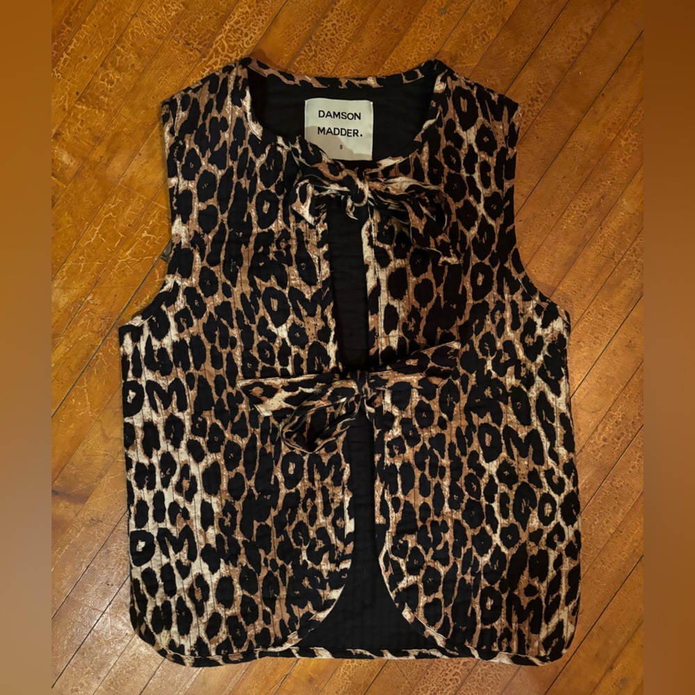 Damson madder cheetah vest